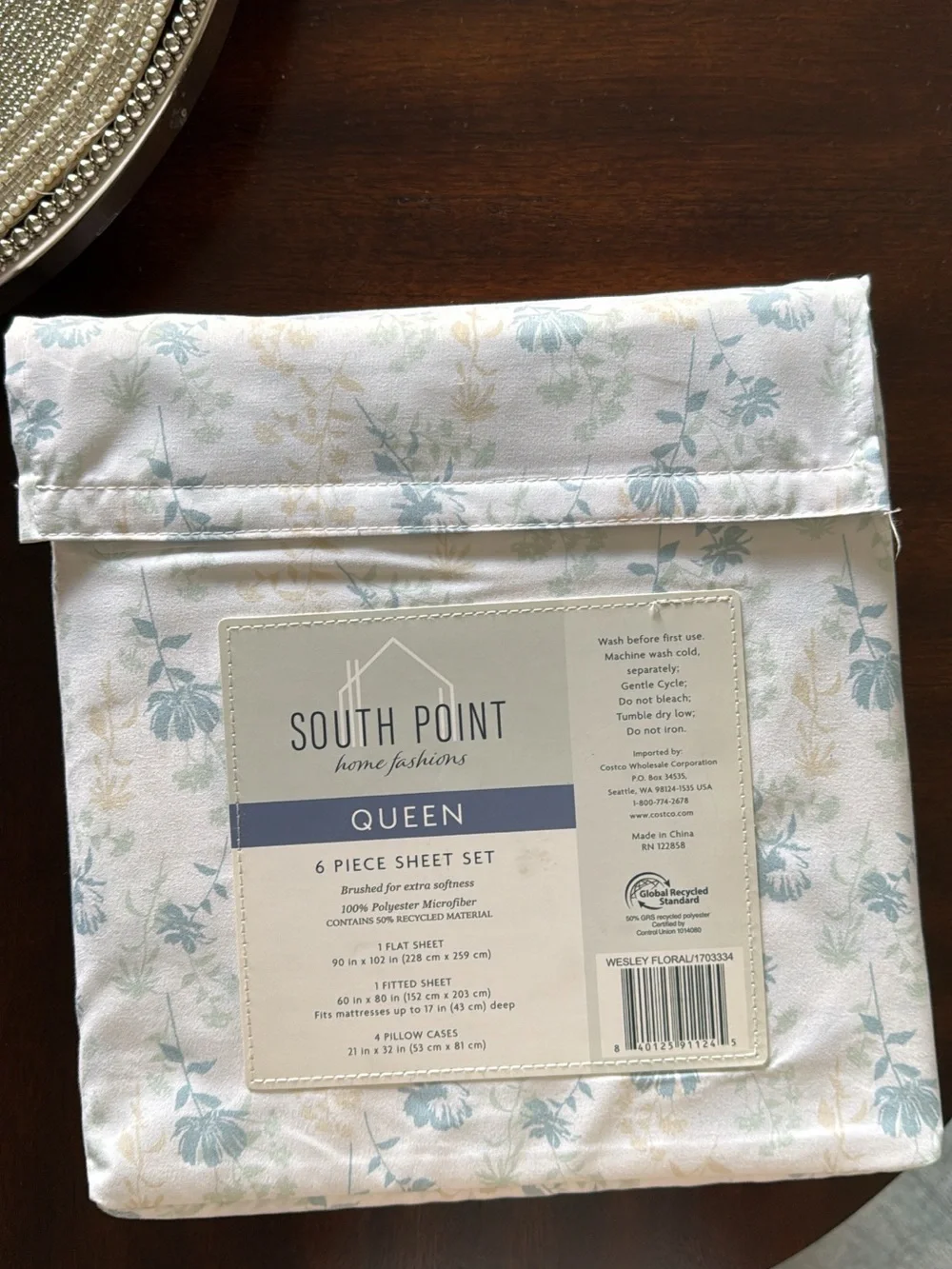 South Point Queen 6-Piece Sheet Set - Floral Pastel Print